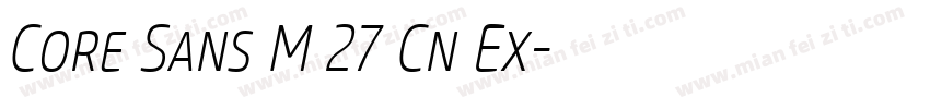 Core Sans M 27 Cn Ex字体转换